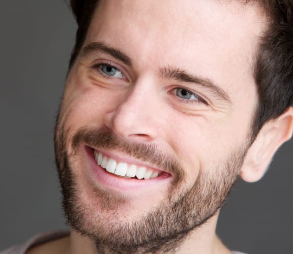 Middle aged man with beard